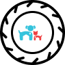 Dog and cat logo
