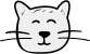 Cartoon cat icon
